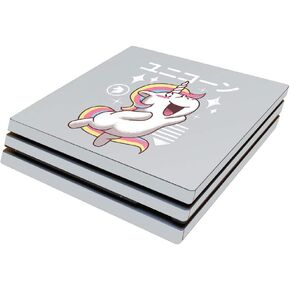 MightySkins Skin Compatible with Sony PS4 Pro Console - Unicorn Kawaii | Protective, Durable, and Unique Vinyl Decal wrap Cover | Easy to Apply, Remove, and Change Styles | Made in The USA
