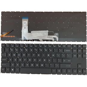 Laptop Replacement US Layout White Backlight Keyboard for HP OMEN 15 2020 15-EK 15-EN 15-EK0019NR 15-EN0010CA 15-EN0013DX 15-EN0023DX 0023dx 1013DX ek1016tx ek1000 ek0018 TPN-Q238 TPN-Q236 V193446CS1