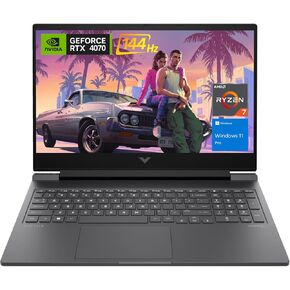 HP Newest Victus 16.1 Ultimate Gaming Laptop, 16.1" FHD 144Hz, AMD Ryzen 7 8845HS, NVIDIA GeForce RTX 4070, 32GB RAM, 1TB SSD, RGB Backlit KB, Webcam, Wi-Fi 6, HDMI, Windows 11 Pro, Silver
