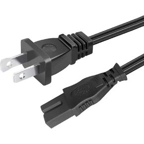 8.2ft Polarized Power Cord for Vizio Soundbar SB3821-C6 SB3851-C0 SB3820-C6 SB2020n-G6 Sound bar 2 Prong Power Cord AC Cable Replacement