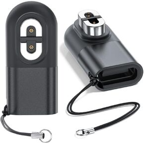 2 Pack Shokz Headphones Charger Adapter, USB C Headphone Charger Adapter for AfterShokz Headphones Magnetic Converter for AfterShokz Aeropex, OpenRun Pro Mini, OpenComm Headphones(With hanging rope)