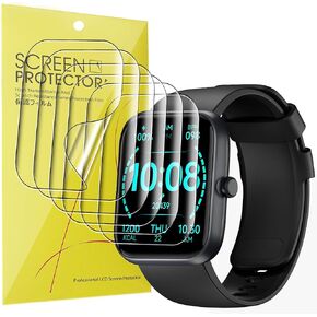 IDW25 Smart Watch Screen Protector, [6 Pack] Full Coverage TPU Clear Film Compatible for WNH 1.83 Inches IDW25 Smart Watch / IDW25 Smart Watch (6 Pack)
