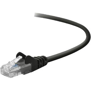 Belkin Snagless CAT5E Patch Cable * RJ45M/RJ45M; 7 Black (A3L791b07-BLK-S)