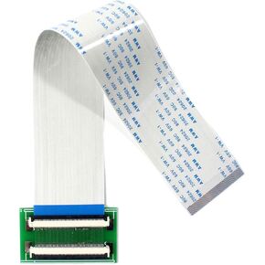 VSDISPLAY 60Pin to 60Pin ZIF 0.5mm Pitch Connector Adapter with Extension Flat Cable FFC Extend(Length 200mm)