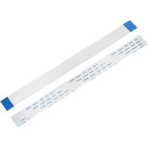 كابل مسطح مرن من Uxcell، 150 مم 1 مم، 12 دبابيس FPC FFC كابل شريط مرن لمشغل DVD TV LCD 5 قطع (نوع)
