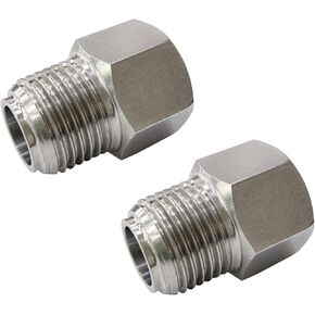 gotonovo NPT 1/2 Female Thread to 1/2 Inch Male Thread Pipe Fitting Converter Adapter Solid Brass 2 Pack