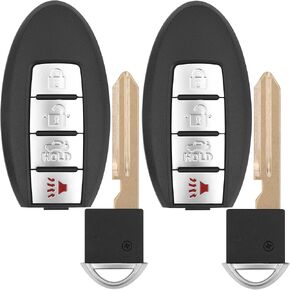 Key Fob Replacement for 2007-2012 Nissan Altima/ 09-14 Maxima & Murano/ 09-12 Infiniti FX35/ 08-13 G37/ 09-13 FX50/ 14-16 Q60 QX70/ 11-12 G25/ 07-08 G35, KR55WK48903 KR55WK49622,4 Buttons,2Pcs
