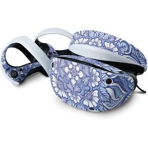 MightySkins Carbon Fiber Skin Compatible with Sony Playstation VR2 - Flower Mandala | Protective Durable Textured Carbon Fiber Finish | Easy to Apply & Change Styles | Made in The USA