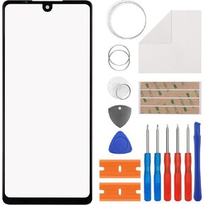 Front Glass Screen replacement Compatible with LG Stylo 6 6.8 inch，Front Outer Lens Glass Screen for LG Stylo 6 LMQ730TM LM-Q730TM with tools-No LCD Screen and Touch Digitizer