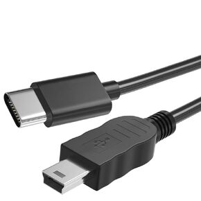 USB-C to Mini USB Cable,Type-C to Mini-B Charging Cord Compatible with Canon Camera,Fast Charger for GoPro Hero 3+,Ti-84 Plus,PS3 Controller,Dash Cam,Blue Yeti.Data Charger for Garmin Navigator Nuvi
