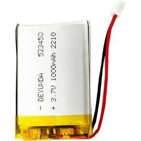 523450 Lipo Rechargeable Battery with JST Connector for Household Appliances 1000mAh 3.7V