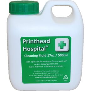 cleaning fluid for Epson, Brother, Canon, HP inkjet printers 17oz 500ml