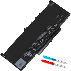 55WH Type J60J5 E7270 E7470 Laptop Battery Compatible with Dell Latitude 12 E7270 P26S001 14 E7470 P61G001 fits 451-BBSX 451-BBSY 451-BBSU J6OJ5 0J60J5 MC34Y F1KTM IW2Y2 R1V85 GG4FM WYWJ2 1W2Y2, 7.6V