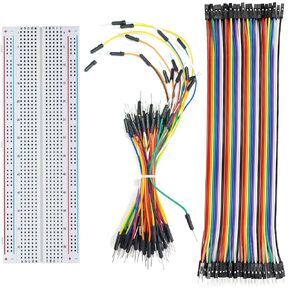 Breadboard and Jumper Wires for Arduino, ESP32, ESP8266, Raspberry Pi