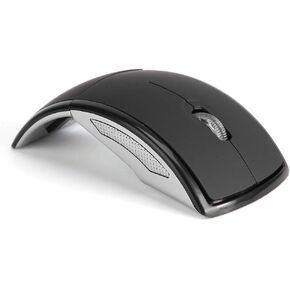 Mouse Mouse 01 2.4G Foldable Ergonomic Arc Mouse Mice Black with USB Receiver for Notebook