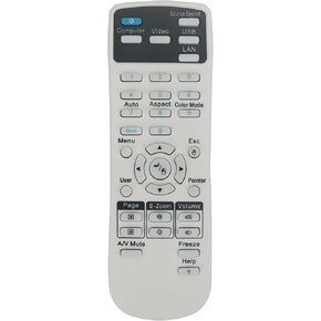 AULCMEET جهاز عرض عالمي للتحكم عن بعد بديل لجهاز العرض Epson Home Cinema Powerlite EB- EX VS H BrightLink EMP- Series