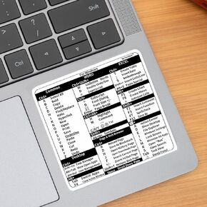 Se7enline متوافق مع ملصق اختصارات Windows 2023 لاصق فينيل طويل الأمد بدون بقايا لأي كمبيوتر محمول أو لوحة مفاتيح سطح المكتب، ملصق ممتاز (3.5 بوصة × 3.3 بوصة) عبوة من قطعتين