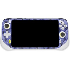 MightySkins Glossy Glitter Skin Compatible with Logitech G Cloud Gaming Handheld - Blue Butterflies | Protective, Durable High-Gloss Glitter Finish | Easy to Apply | Made in The USA