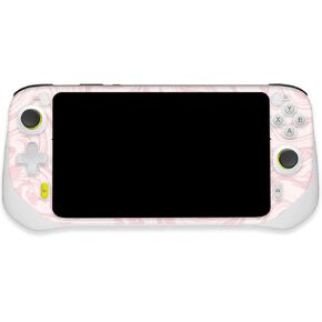 MightySkins Glossy Glitter Skin Compatible with Logitech G Cloud Gaming Handheld - Silky Pink | Protective, Durable High-Gloss Glitter Finish | Easy to Apply | Made in The USA