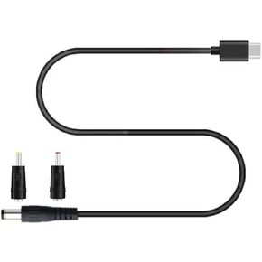 USB C to DC 5.5mm x 2.1mm Power Cord, USB Type C Input to DC 12V Out Charging Cable, Work with PD Charger and PD Power Bank.Output DC 12V 3A Max. Portable for Outdoor Test, Studio, office