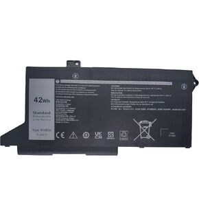 WY9DX Battery Replacement for Dell Latitude 5420 5520 Precision 15 3560 / Dell P137G P137G001 P104F P104F001 Series Laptop RJ40G 01K2CF 075X16 0WK3F1 0M3KCN 005R42 42Wh