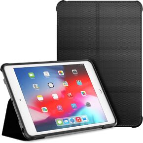 JETech Case for iPad Mini 5 and iPad Mini 4 (2019/2015 Model, 5th/4th Generation), Double-fold Stand with Shockproof TPU Back Cover, Auto Wake/Sleep (Black)