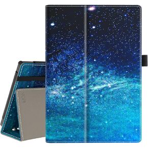 حافظة VORI لجهاز Amazon Fire 7 اللوحي الجديد كليًا (تناسب فقط الجيل الثاني عشر، إصدار 2022)، غطاء ذكي بحامل قابل للطي من الجلد النباتي النحيف مع حزام يد وتنشيط/غفو تلقائي لجهاز Kindle Fire 7"، Mandala Galaxy in Kuwait