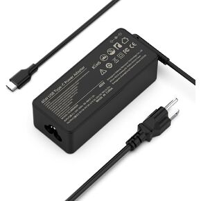 45W USB-C Chrome Book. Laptop Charger for HP Chromebook X360 14 11 11A 12, for Lenovo Acer Google Asus Samsung ct-x636f USBC Type C Computer Power Supply Flat Adapter fast Charging Cord Replacement