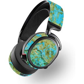 MightySkins Skin for SteelSeries Arctis Pro Wireless - Teal Marble | Protective, Durable, and Unique Vinyl Decal wrap Cover | Easy to Apply, Remove, and Change Styles | Made in The USA
