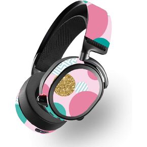 MightySkins Skin for SteelSeries Arctis Pro Wireless - Golden Bubbles | Protective, Durable, and Unique Vinyl Decal wrap Cover | Easy to Apply, Remove, and Change Styles | Made in The USA