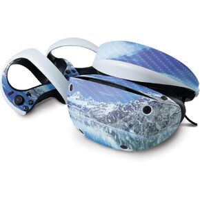 MightySkins Carbon Fiber Skin Compatible with Sony Playstation VR2 - Sky Lake | Protective, Durable Textured Carbon Fiber Finish | Easy to Apply & Change Styles | Made in The USA