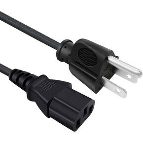3 prong Power Cord Replacement for for Viewsonic PJ452 PJD5155 VX2452MH N1930W VA2759-SMH VA2033-LED DiamaniDuo Optiquest Q9 Projector Monitor Power Cord 8ft C13 AC Cable