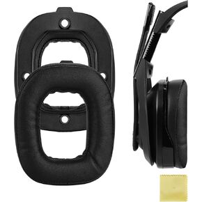 Geekria QuickFit Replacement Ear Pads for Astro A40 TR Headphones Ear Cushions, Headset Earpads, Ear Cups Cover Repair Parts (Black)