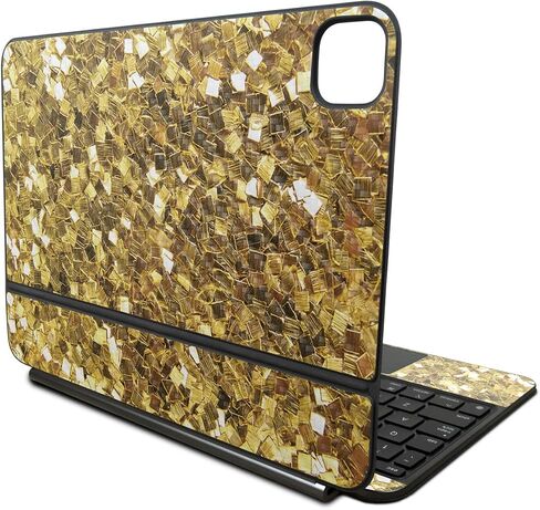 Skin Compatible with Apple Magic Keyboard for iPad Pro 11‑inch (M4) 2024 - Green Marble - Premium 3M Vinyl Protective Wrap Decal Cover - Easy to Apply | Crafted in The USA by MightySkins in Saudi Arabia