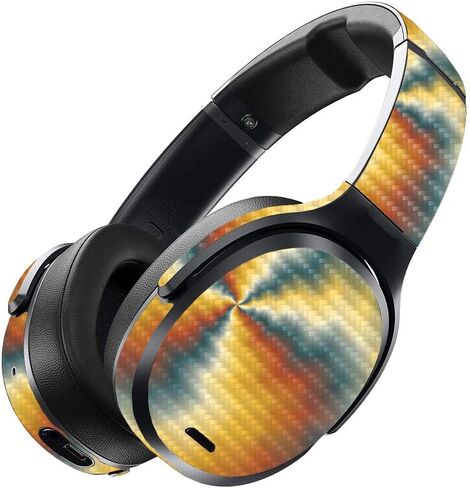 MightySkins Carbon Fiber Skin for Skullcandy Crusher ANC - Abstract Black | Protective, Durable Textured Carbon Fiber Finish | Easy to Apply, Remove, and Change Styles | Made in The USA in Saudi Arabia