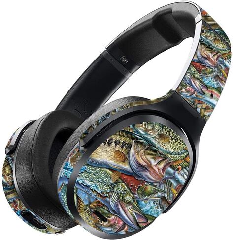 MightySkins Carbon Fiber Skin for Skullcandy Crusher ANC - Abstract Black | Protective, Durable Textured Carbon Fiber Finish | Easy to Apply, Remove, and Change Styles | Made in The USA in Saudi Arabia