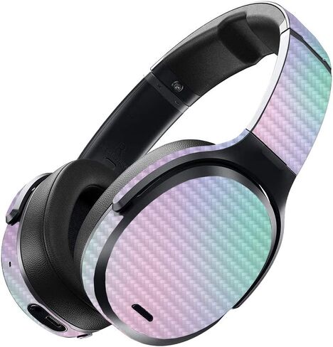 MightySkins Carbon Fiber Skin for Skullcandy Crusher ANC - Abstract Black | Protective, Durable Textured Carbon Fiber Finish | Easy to Apply, Remove, and Change Styles | Made in The USA in Saudi Arabia