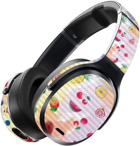 MightySkins Carbon Fiber Skin for Skullcandy Crusher ANC - Abstract Black | Protective, Durable Textured Carbon Fiber Finish | Easy to Apply, Remove, and Change Styles | Made in The USA in Saudi Arabia