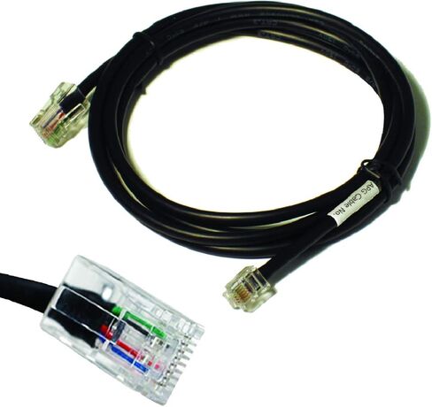 كابل واجهة الطابعة APG | CD-101A-10 | كابل من درج النقود إلى الطابعة | 1 × RJ-12 ذكر - 1 × RJ-45 ذكر | يتصل بطابعات EPSON وStar | طول 10 بوصات in Kuwait