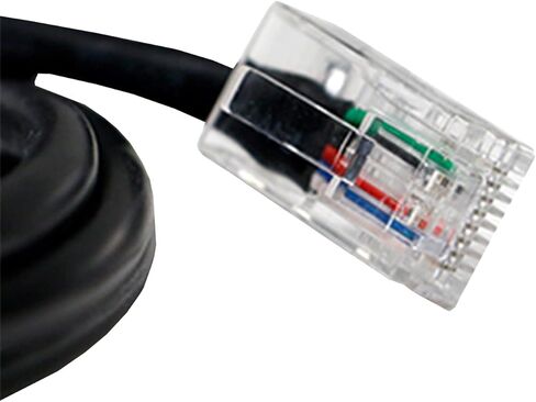 كابل واجهة الطابعة APG | CD-101A-10 | كابل من درج النقود إلى الطابعة | 1 × RJ-12 ذكر - 1 × RJ-45 ذكر | يتصل بطابعات EPSON وStar | طول 10 بوصات in Kuwait