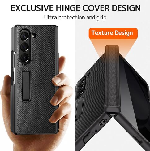 NINKI for Samsung Galaxy Z Fold 6 Case with Privacy Screen Protector,4 in 1 Magnetic Hinge Case for Samsung Z Fold 6 Case with Kickstand, Z Fold 6 Leather Case for Galaxy Z Fold 6 5G Phone Case Black in Kuwait