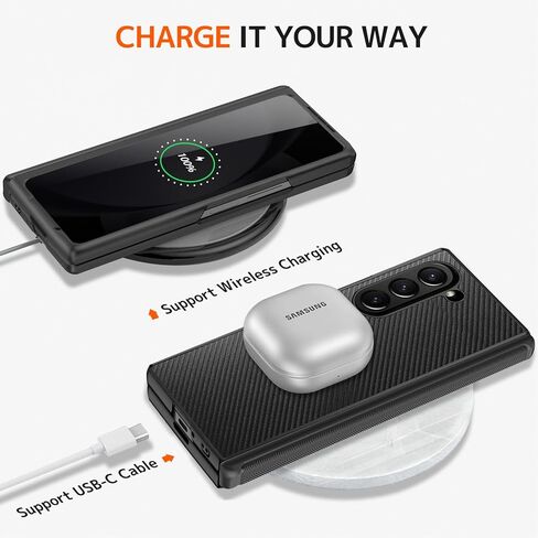 NINKI for Samsung Galaxy Z Fold 6 Case with Privacy Screen Protector,4 in 1 Magnetic Hinge Case for Samsung Z Fold 6 Case with Kickstand, Z Fold 6 Leather Case for Galaxy Z Fold 6 5G Phone Case Black in Kuwait