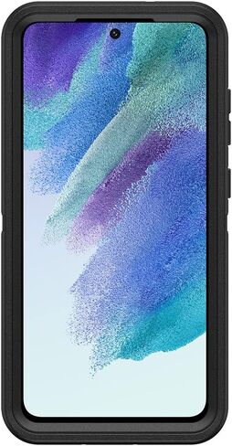 OtterBox Galaxy S21 FE 5G (Only) Defender Series Case - BLACK, rugged & durable, with port protection, includes holster clip kickstand in Saudi Arabia