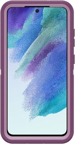 OtterBox Galaxy S21 FE 5G (Only) Defender Series Case - BLACK, rugged & durable, with port protection, includes holster clip kickstand in Saudi Arabia