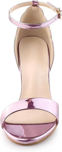 Allegra K Women's Butterfly Heels Metallic Stiletto Heel Sandals in Saudi Arabia