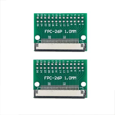 2 قطعة FFC FPC PCB محول مجلس 24 دبوس 1 مللي متر 0.5 مللي متر الملعب إلى Dip 2.54 مللي متر ل FCC كابل زوجين تمديد محول in Kuwait