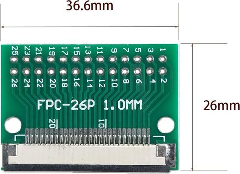 2 قطعة FFC FPC PCB محول مجلس 24 دبوس 1 مللي متر 0.5 مللي متر الملعب إلى Dip 2.54 مللي متر ل FCC كابل زوجين تمديد محول in Kuwait