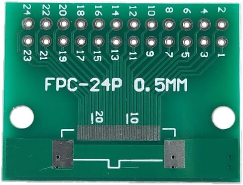 2 قطعة FFC FPC PCB محول مجلس 24 دبوس 1 مللي متر 0.5 مللي متر الملعب إلى Dip 2.54 مللي متر ل FCC كابل زوجين تمديد محول in Kuwait