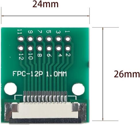 2 قطعة FFC FPC PCB محول مجلس 24 دبوس 1 مللي متر 0.5 مللي متر الملعب إلى Dip 2.54 مللي متر ل FCC كابل زوجين تمديد محول in Kuwait
