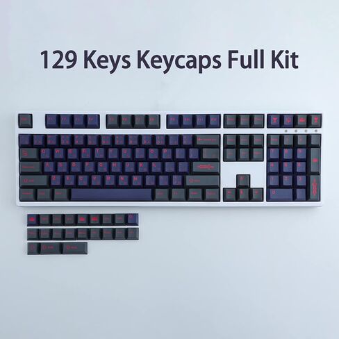 Hyekit PBT Keycaps، 134 مفتاحًا تغيير أغطية المفاتيح Arthur Dye-Sublimation 6.25u 7u Spacebar Cherry Profile أغطية مفاتيح يابانية مخصصة لـ Cherry Gateron MX Switches لوحات المفاتيح الميكانيكية in Saudi Arabia